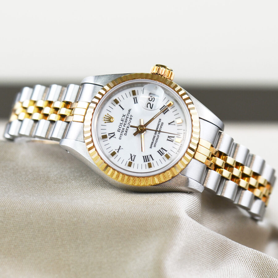 Ladies stainless steel and yellow gold Rolex Datejust 69173