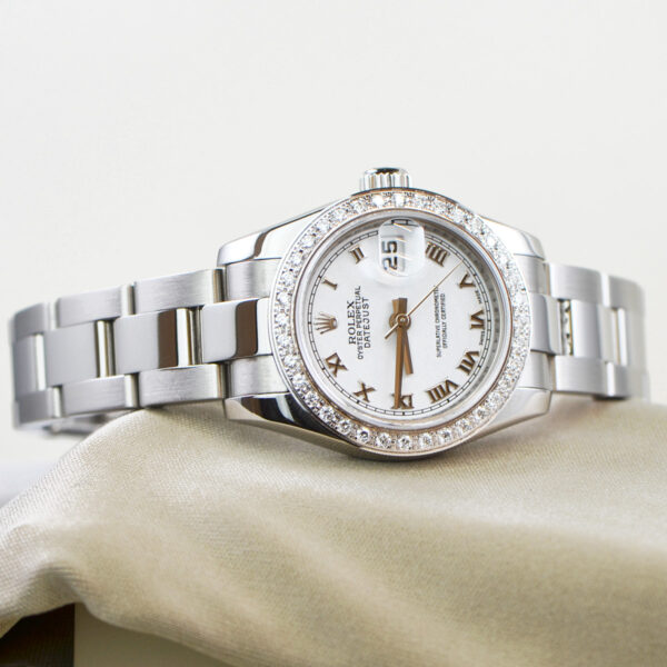 Ladies stainless steel Rolex Oyster Perpetual Datejust