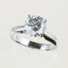 2.17 carat round brilliant cut diamond engagement ring