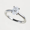 oval cut diamond solitaire ring