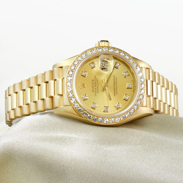 Ladies yellow gold Rolex Oyster Perpetual Datejust