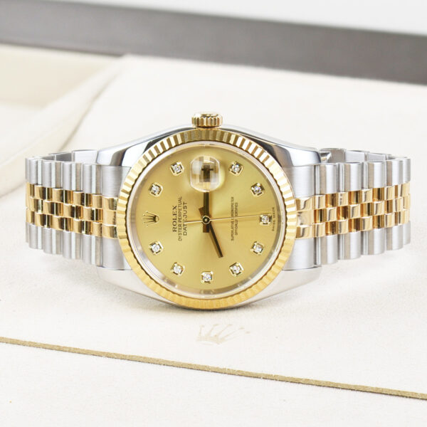 36mm stainless steel and yellow gold Rolex Oyster Perpetual Datejust