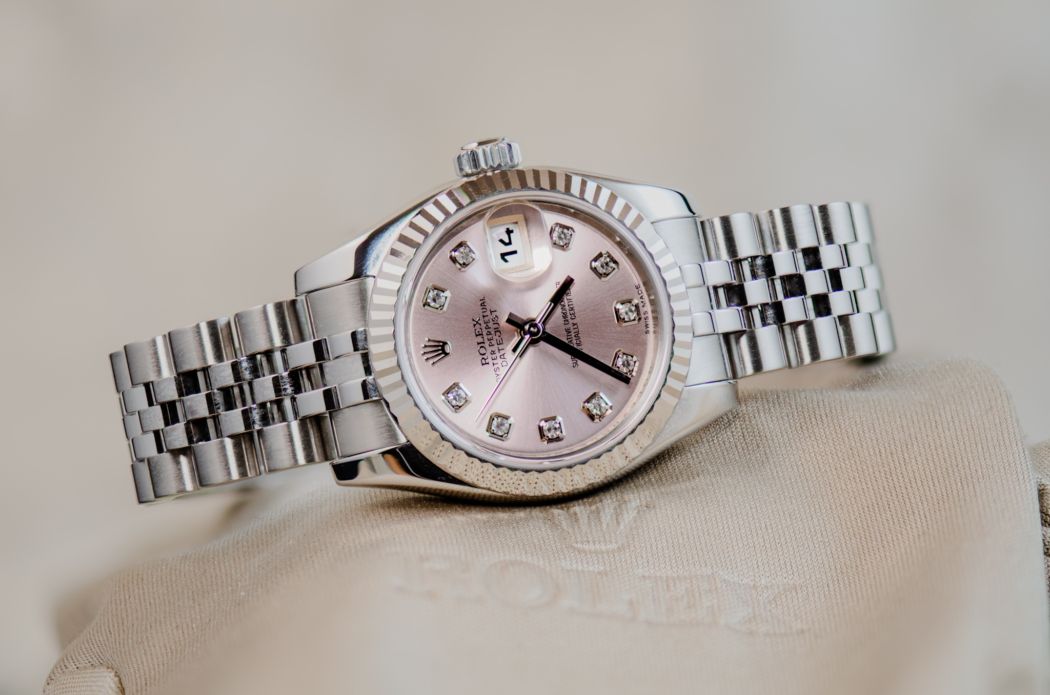 Ladies Stainless Steel Rolex Oyster Perpetual Datejust Ref – 69173 #2991 Rebecca's Jewellers Southport