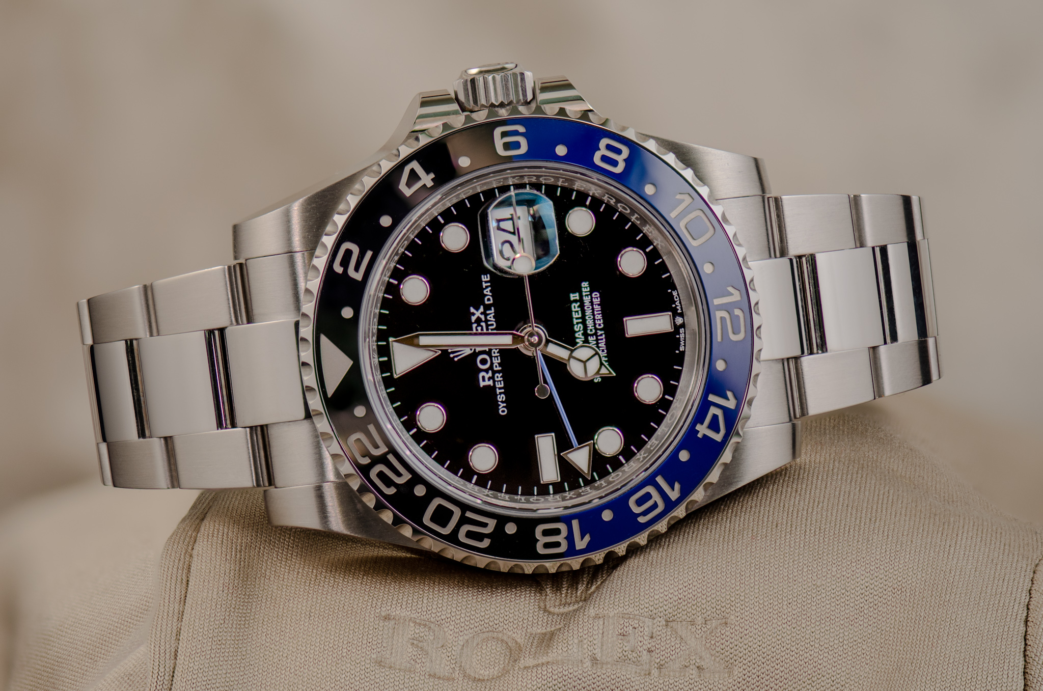 Stainless Steel Rolex Oyster Perpetual GMT Master II ‘Batman’ Ref – 126710BLNR #2965 Rebecca's Jewellers Southport
