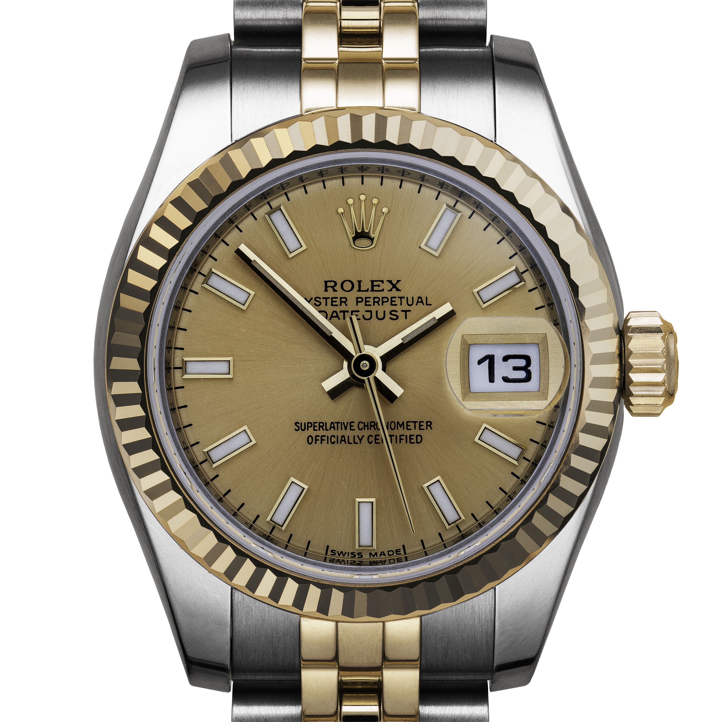 26mm Bi-Metal Yellow Gold Rolex Datejust Crop (#3372) Rebecca's Jewellers Southport
