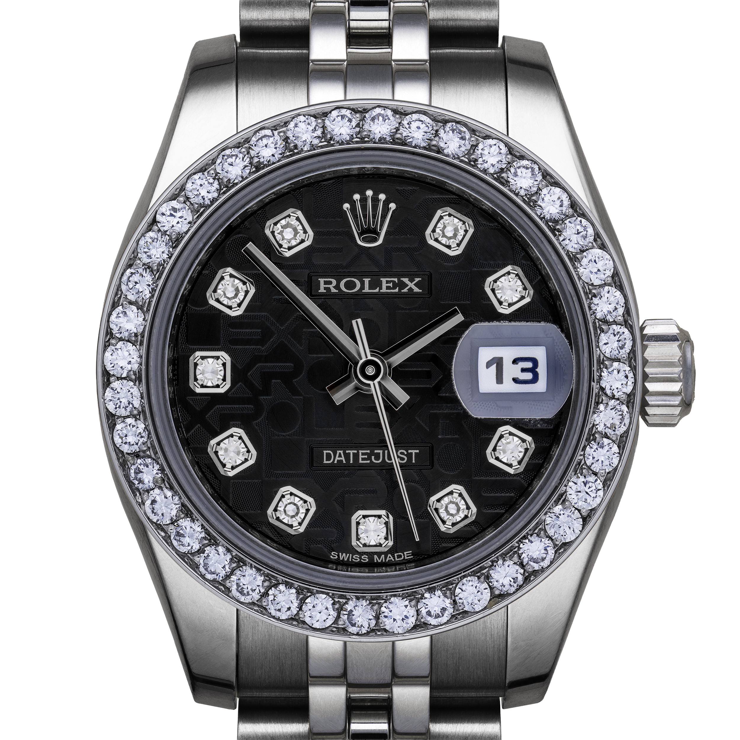 26mm Stainless Steel Rolex Datejust Crop (#3369) Rebecca's Jewellers Southport