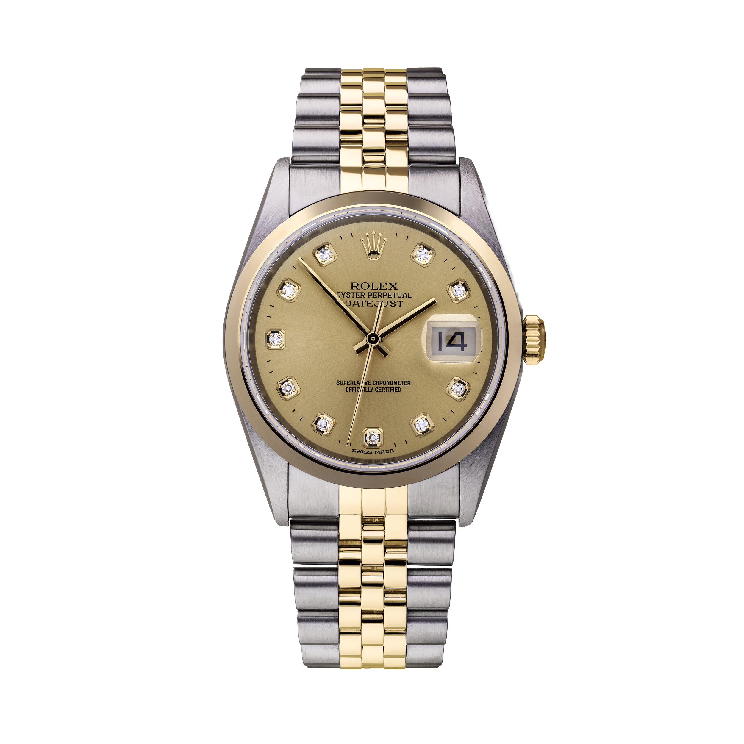 36mm Bi-Metal Yellow Gold Rolex Datejust (#3274) Rebecca's Jewellers Southport