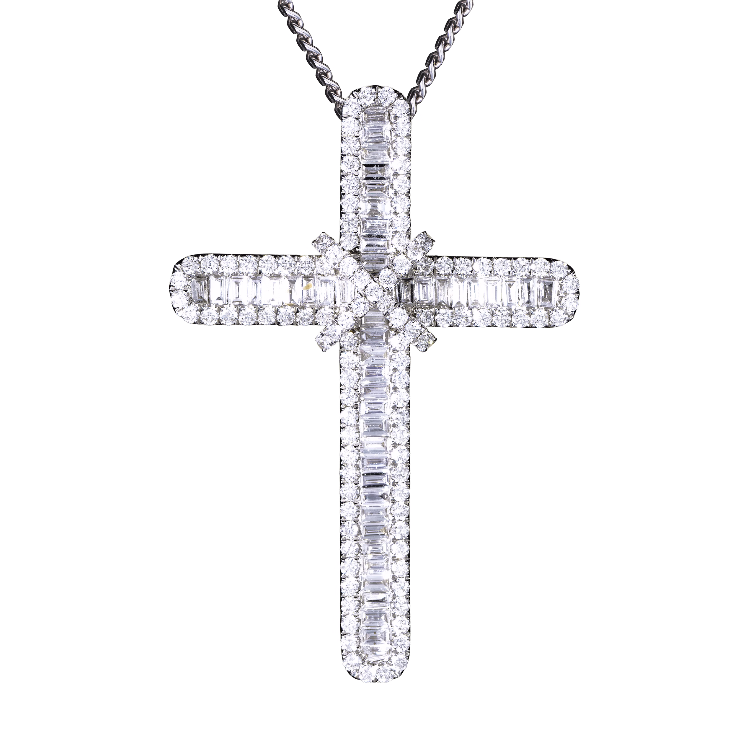 Diamond Cross pendant #NE0004 Crop - Rebecca's Jewellers Southport