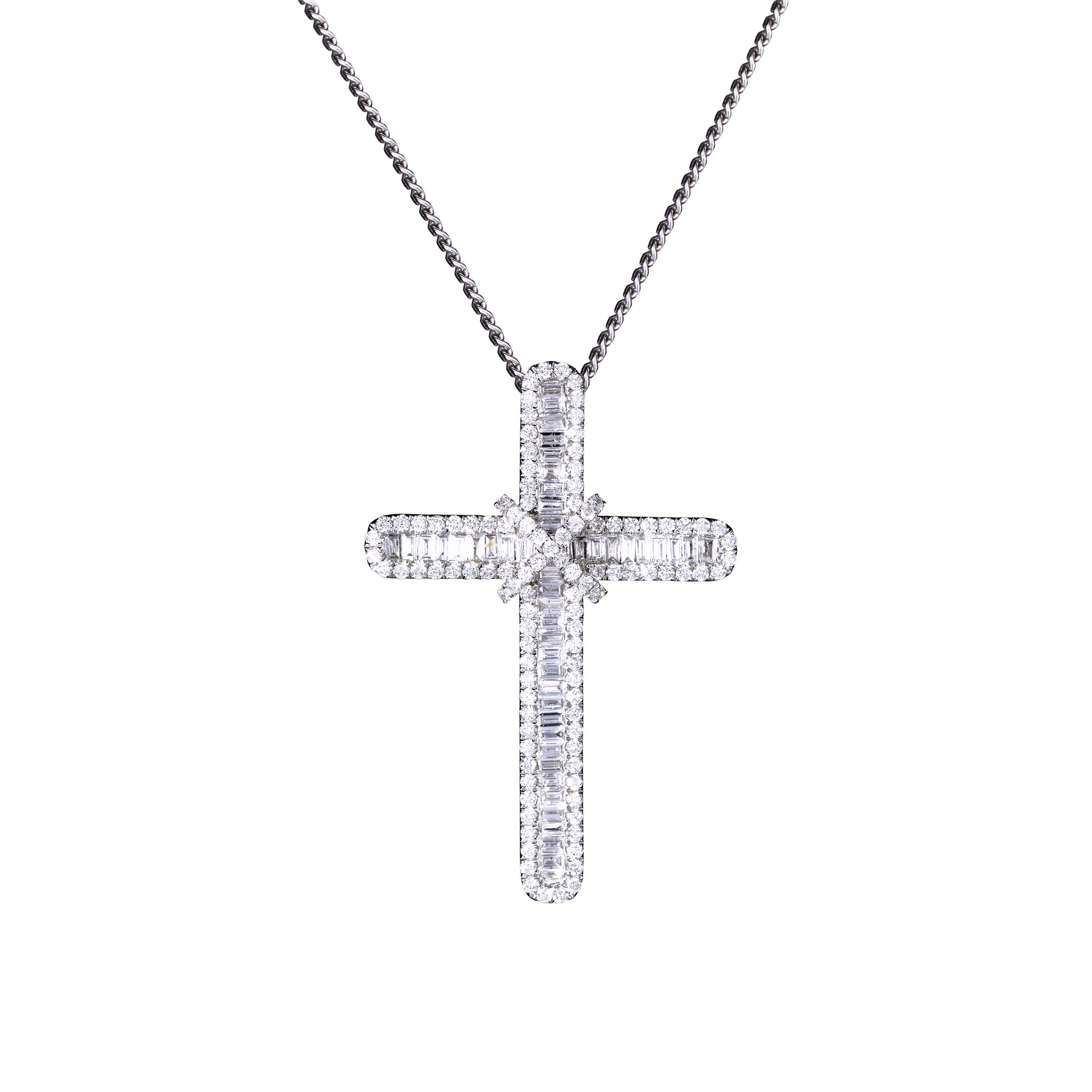Diamond Cross pendant #NE0004 - Rebecca's Jewellers Southport