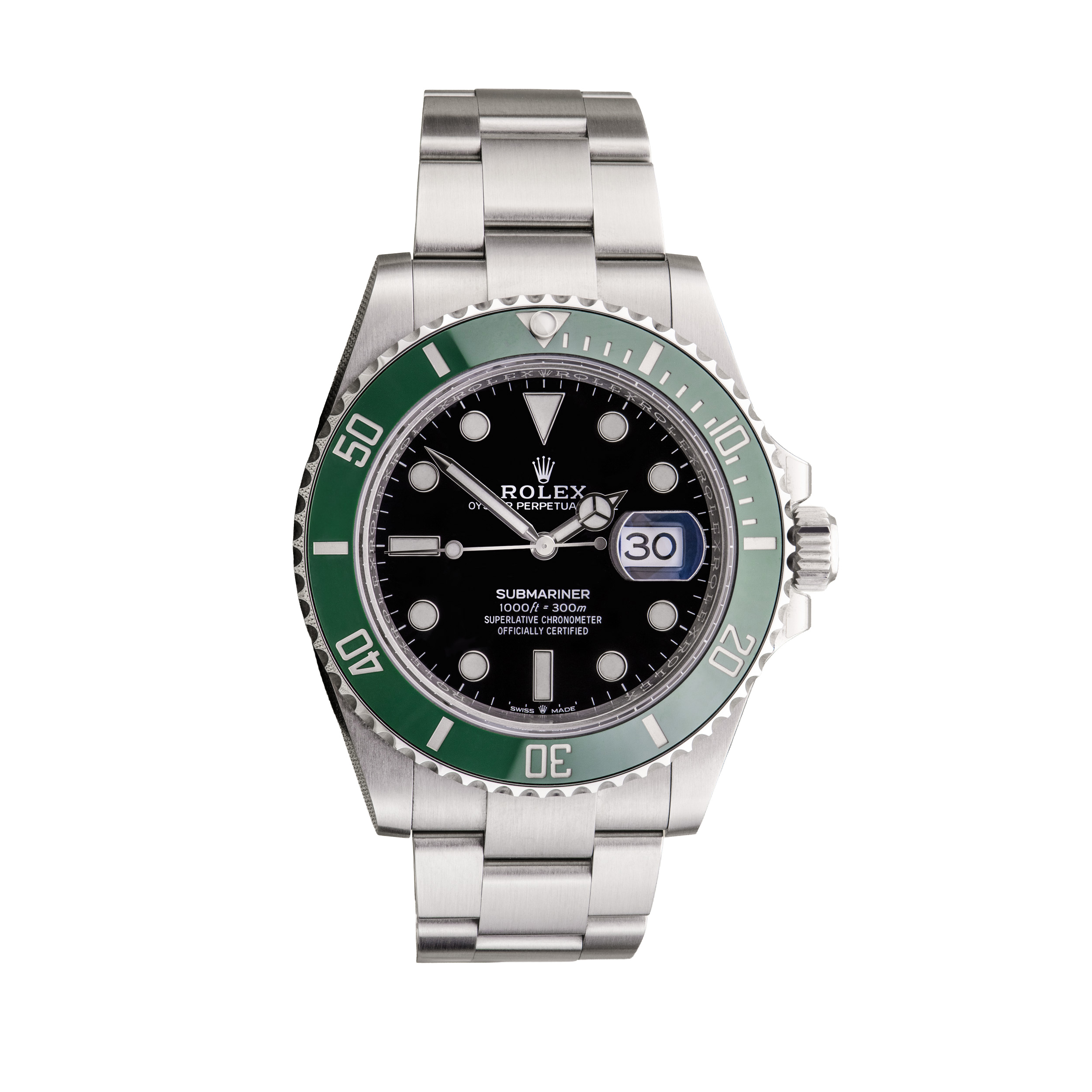 Stainless Steel Rolex Submariner with Green Bezel (#3184) Rebecca's Jewellers Southport