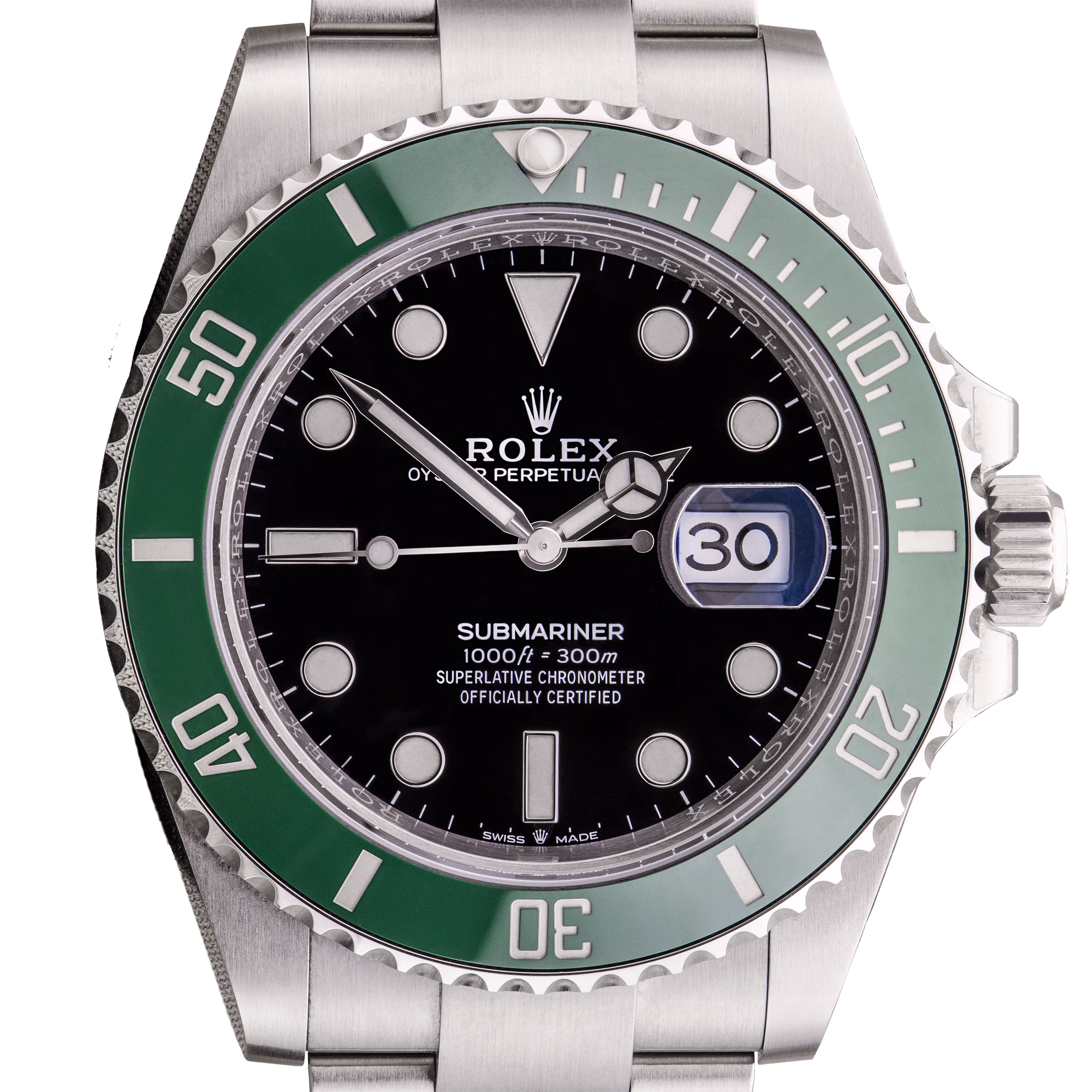 Stainless Steel Rolex Submariner with Green Bezel (#3184) Rebecca's Jewellers Southport Crop 2500